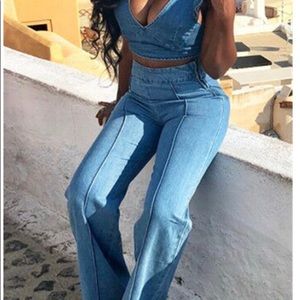 Two Piece Denim Outfit